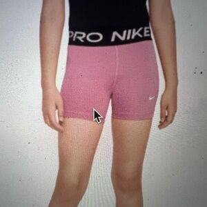 Nike Kids Pro Shorts - Pink and Black